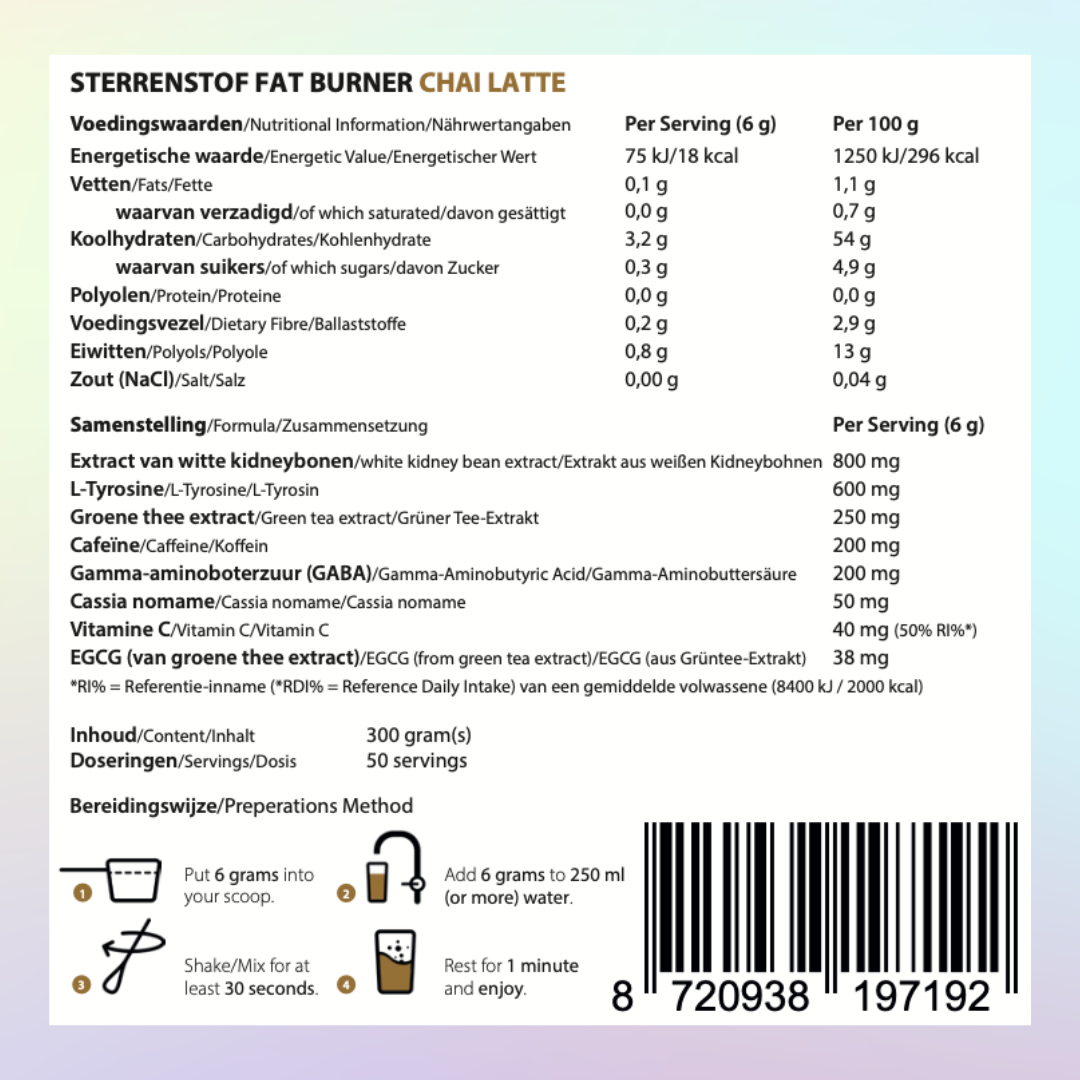 Sternenstaub Fettverbrenner Chai Latte