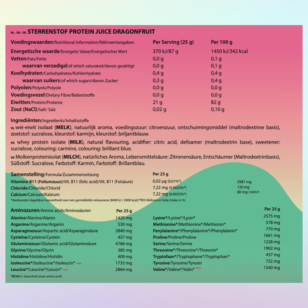 Sternenstaub Protein Saft